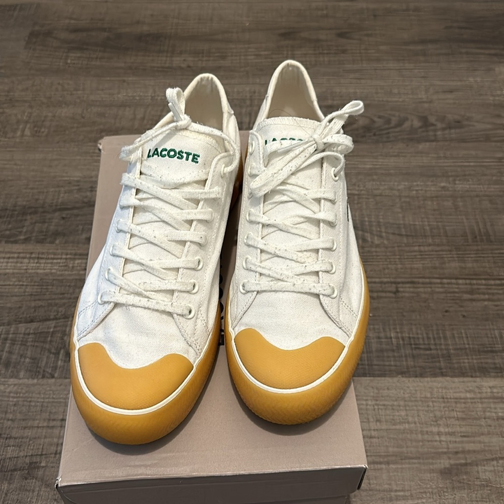 LACOSTE gum sole sneakers